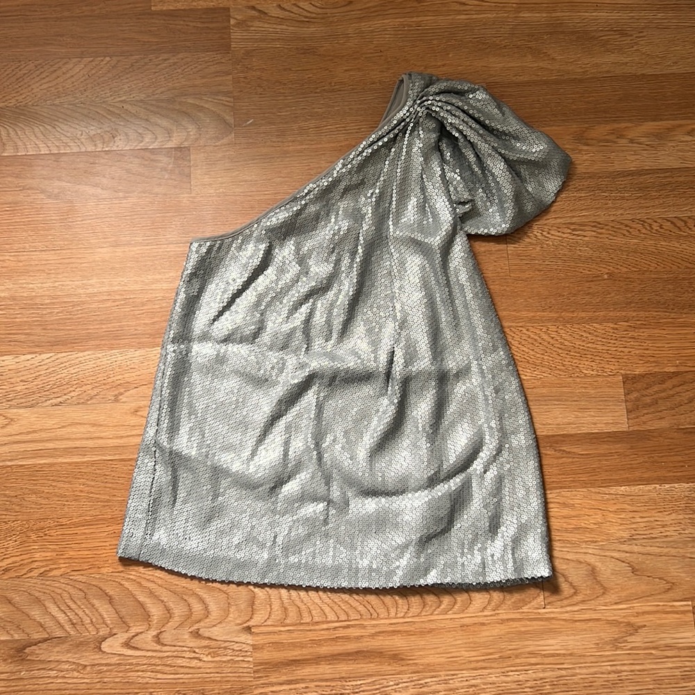 One Shoulder Sequin Top